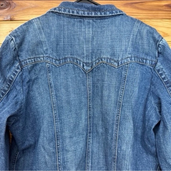 Y2K Z. Cavaricci vintage denim western embroidered jacket extra large - Picture 5 of 6